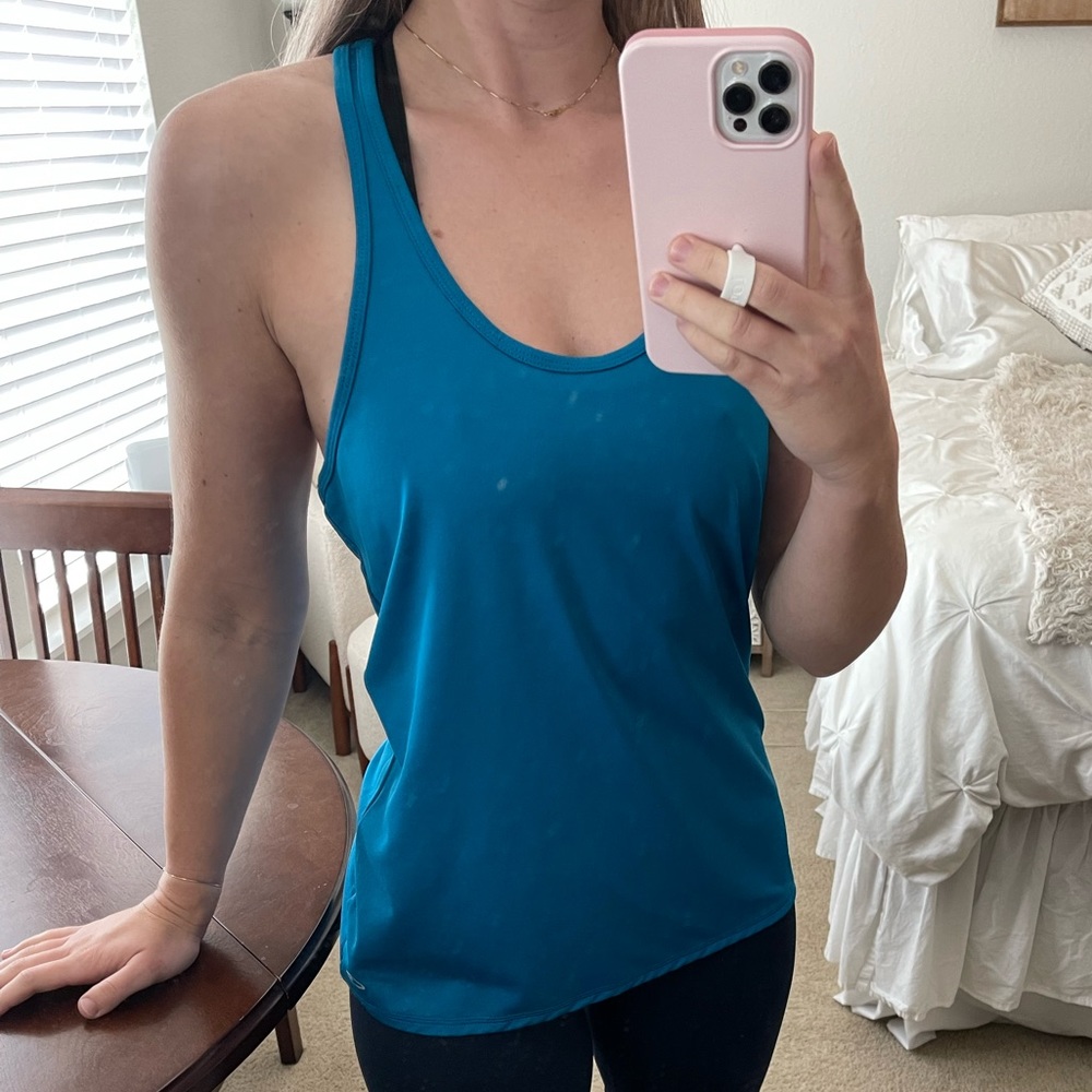 Blue Workout Tank - Picture 2 of 3